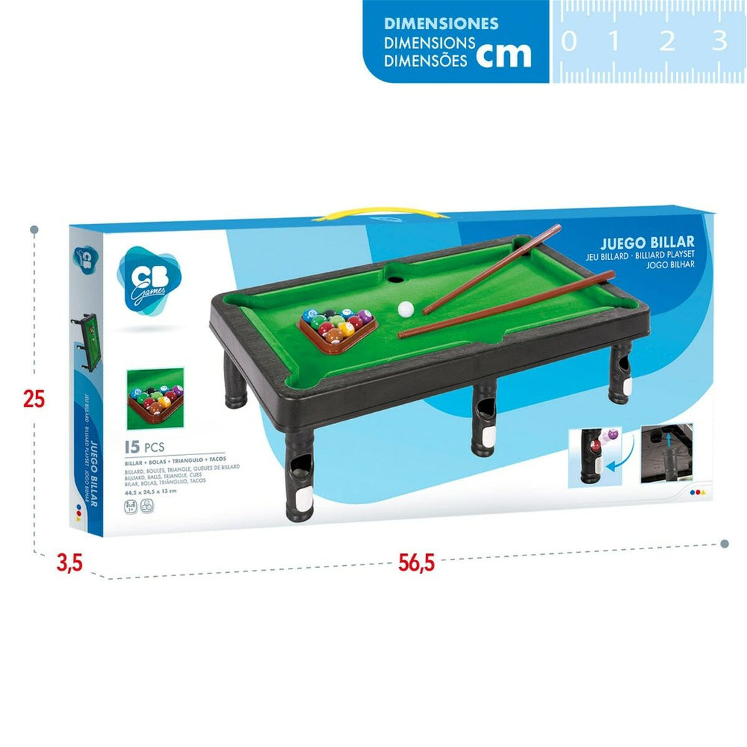 Pool table CB Games 44,5 x 13 x 24,5 cm (12 Units)