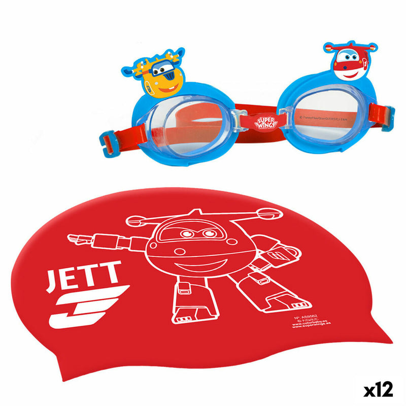 Swimming Cap and Goggles Super Wings Children&