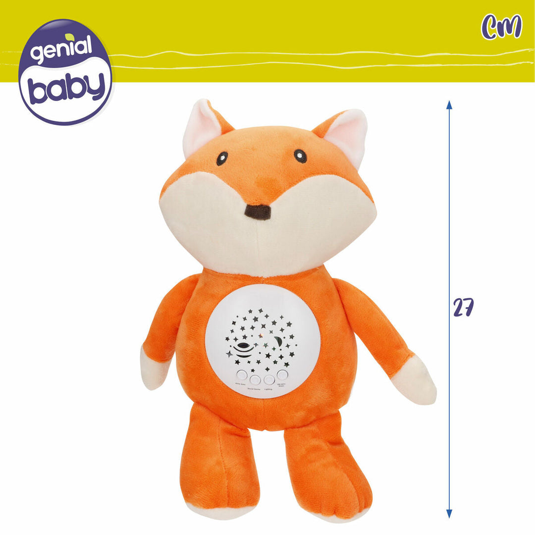 Plush Toy Projector Colorbaby Plush Plastic 25 x 27 x 13 cm (4 Units)