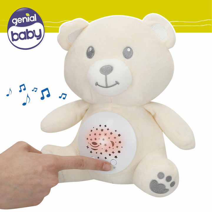 Plush Toy Projector Colorbaby Plush Plastic 20 x 25 x 12 cm (4 Units)