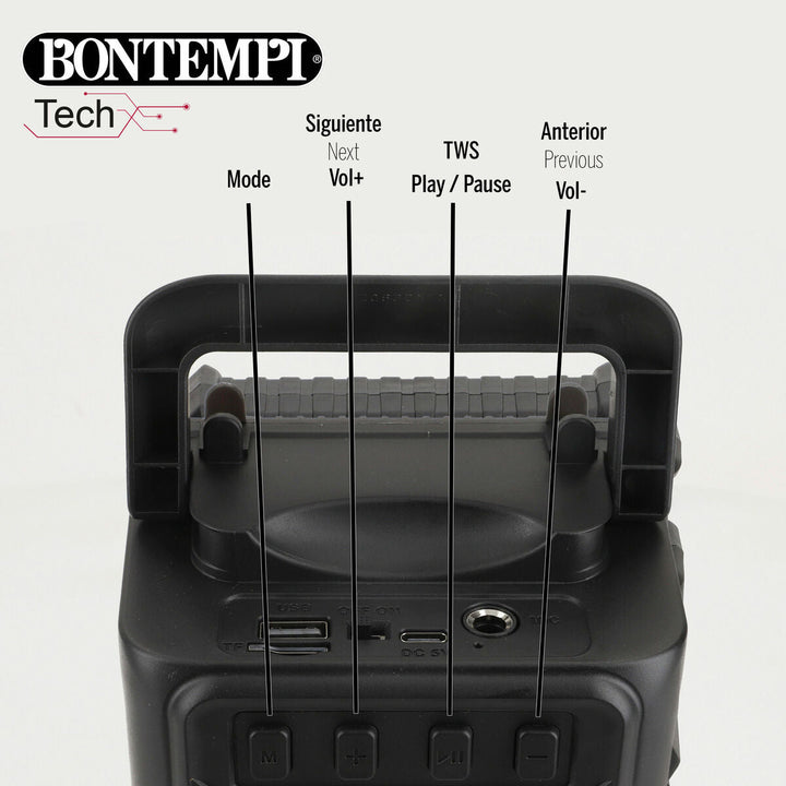 Speaker with Karaoke Microphone Bontempi 12 Units