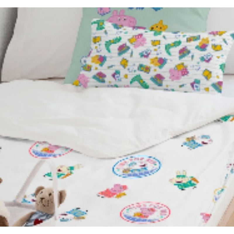 Zipper Bedding Peppa Pig Time Bed Multicolour (90 cm)