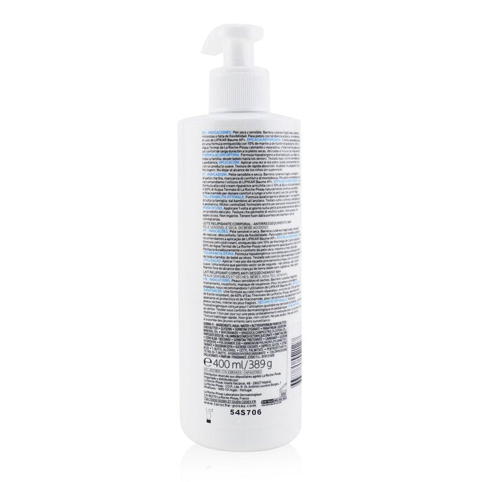 Lipikar Lait Lipid-replenishing Body Milk  (severely Dry Skin) - 400ml/13.5oz
