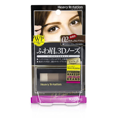 Heavy Rotation Waterproof Powder Eyebrow And 3d Nose - # 02 Natural Brown - 3.5g/0.12oz