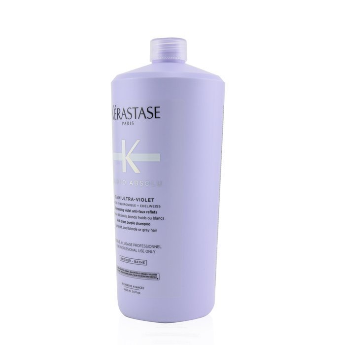 Blond Absolu Bain Ultra-violet Anti-brass Purple Shampoo (lightened, Cool Blonde Or Grey Hair) - 1000ml/34oz