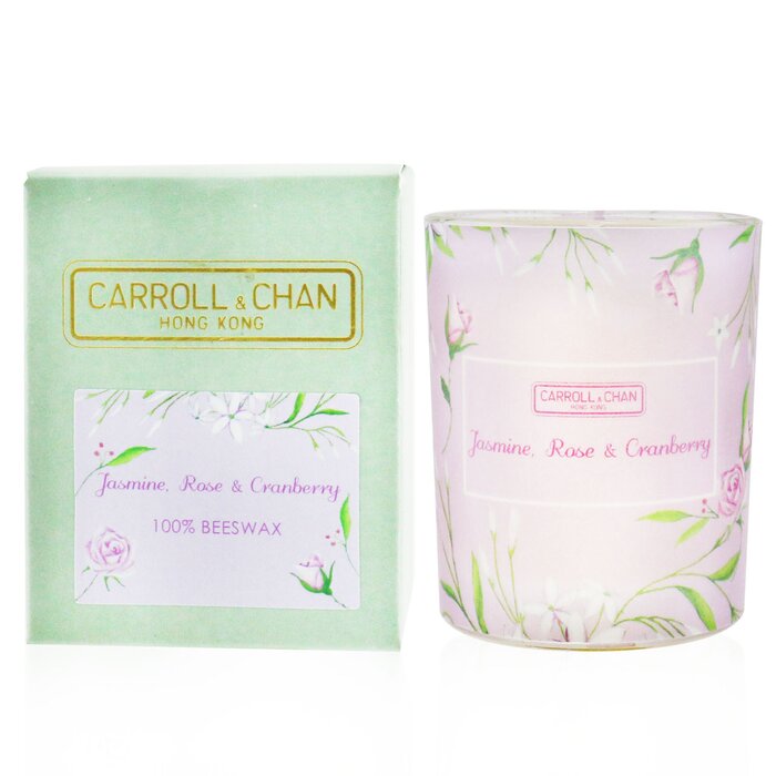 100% Beeswax Votive Candle - Jasmine Rose Cranberry - 65g/2.3oz
