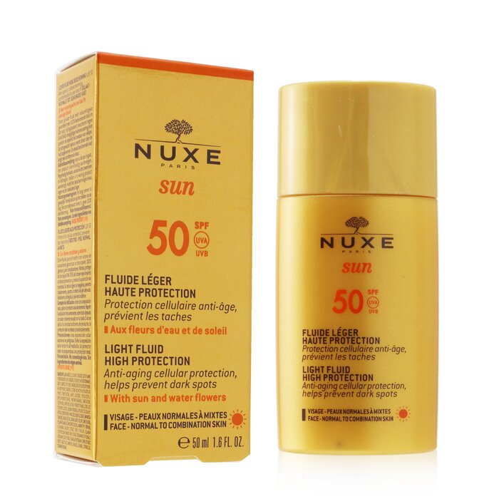 Nuxe Sun Light Fluid For Face - High Protection Spf50 (for Normal To Combination Skin) - 50ml/1.6oz