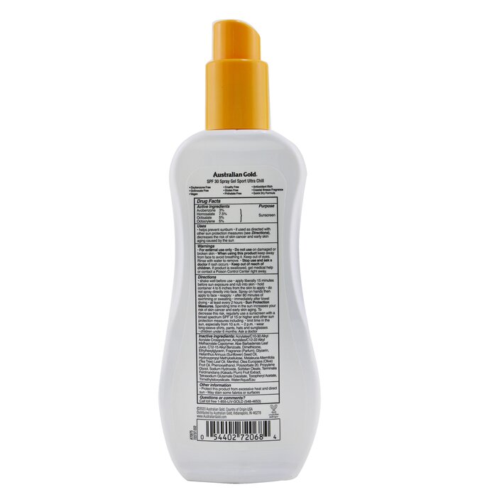Extreme Sport Spray Gel With Ultra Chill Spf 30 - 237ml/8oz