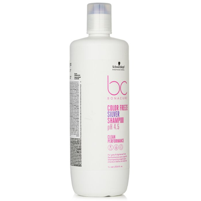 Bc Bonacure Ph 4.5 Color Freeze Silver Shampoo (for Grey & Lightened Hair) - 1000ml/33.8oz