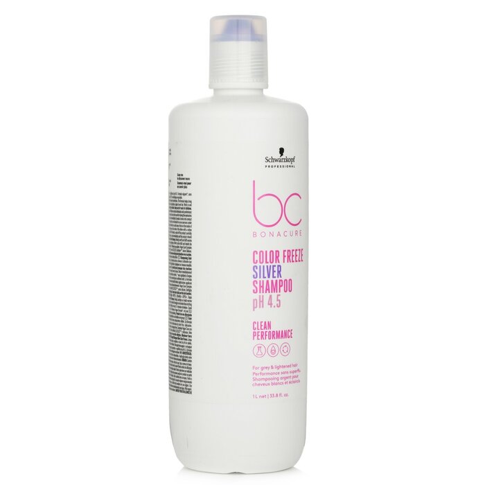 Bc Bonacure Ph 4.5 Color Freeze Silver Shampoo (for Grey & Lightened Hair) - 1000ml/33.8oz