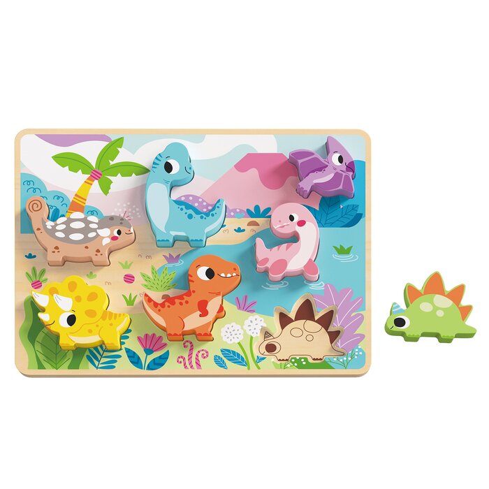 Chunky Puzzle - Dinosaur - 30x21x2cm