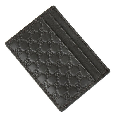 262837 Gucci Microguccissim A Card Holder - Fixed Size