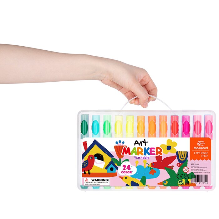 Washable Marker - 24 Colors - 10x10x16cm