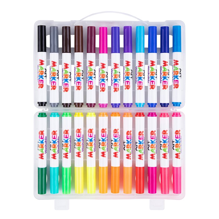 Washable Marker - 24 Colors - 10x10x16cm