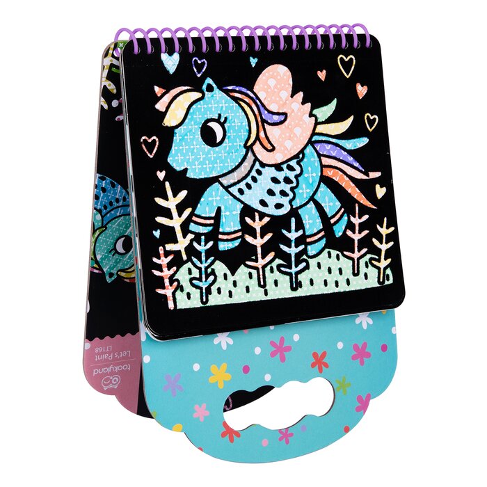 Velvet Coloring Book - Unicorn - 25x17x2cm