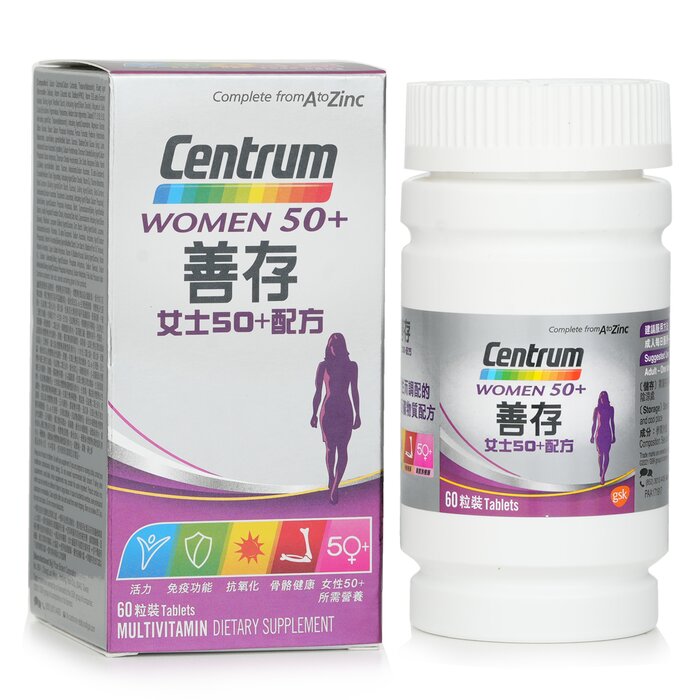 Centrum - Centrum Women 50+ Multivitamin Dietary Supplement 60's (authorized Goods) - 60 TABLETS