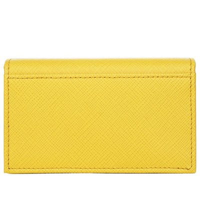 Prada Saffiano Leather Card Holder 1mc122 - Yellow
