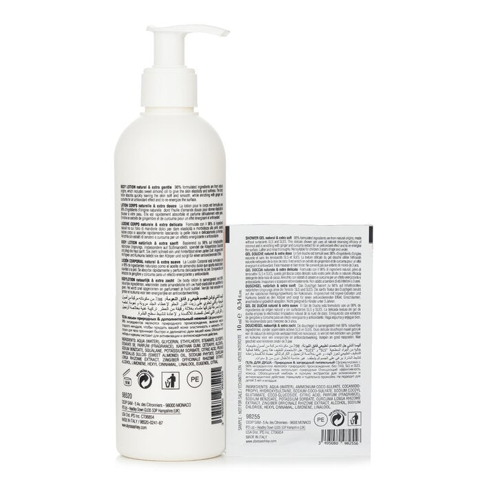 Biolab Ginger & Curcuma Extract Body Lotion + Shower Gel + Massager - 3pcs