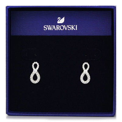 Swarovski Infinity Drop Earrings 5518880  - Infinity, White, Rhodium Plated - White