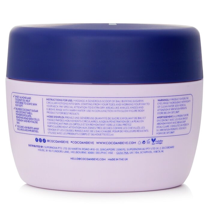 Glow Figure Bali Buffing Sugar - # Lychee & Dragon Fruit Scent - 240g/8.47oz