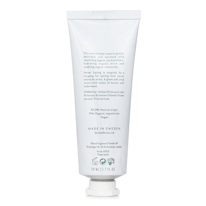 Hand Cream - Never Spring - 50ml/1.7oz