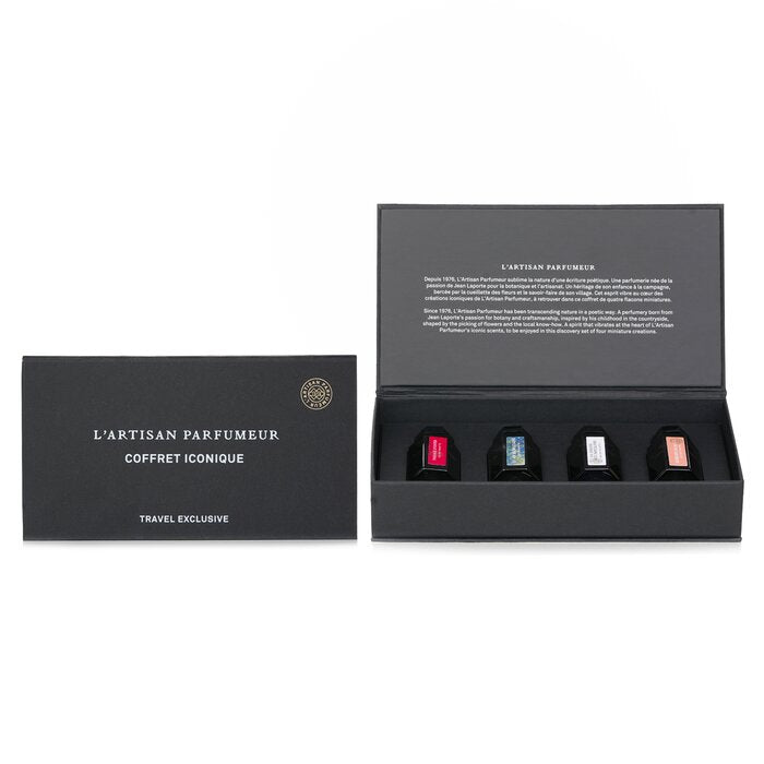 Iconique Coffret: Passage Danfe Edt +en Aire De Bretagne Edp+chasse Au Papion Edt +memo World Rose Edp - 5ml x4pcs