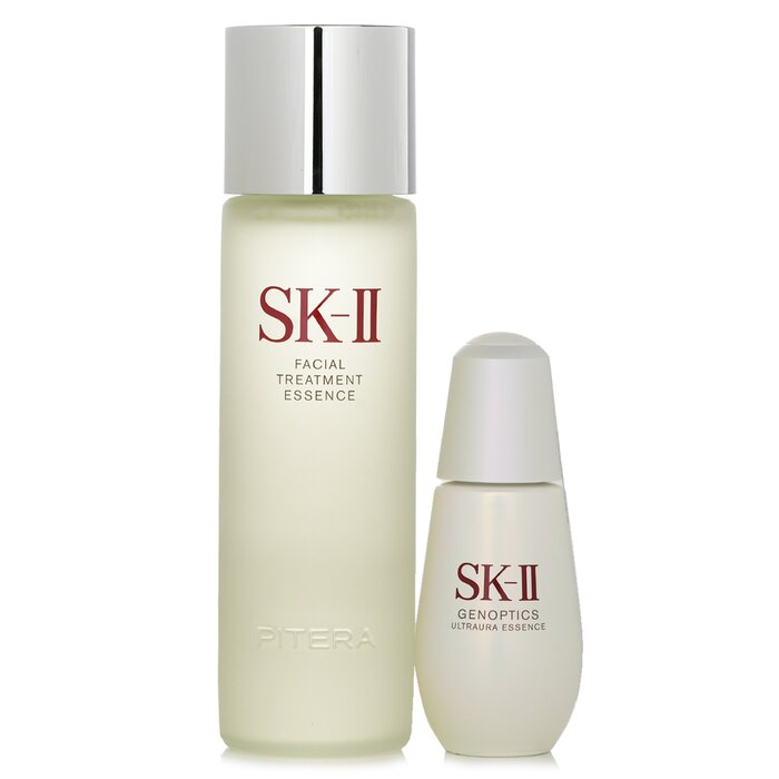 Ultraura Care Essentials Collection: Facial Treatment Essence 230ml + Genoptics Ultraura Essence 50ml - 2pcs