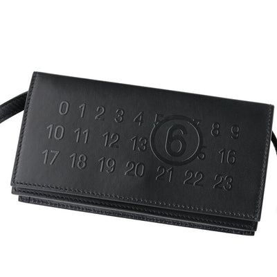 Mm6 Numeric Logo Crossbody Bag - Black