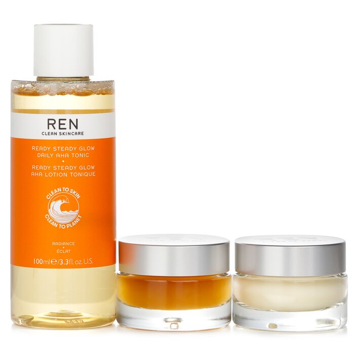 The Gift Of Glow Trio X'mas Set: Aha Tonic 100ml + Vitamin Gel Cream 15ml + Radiance Renewal Mask 15ml - 3pcs