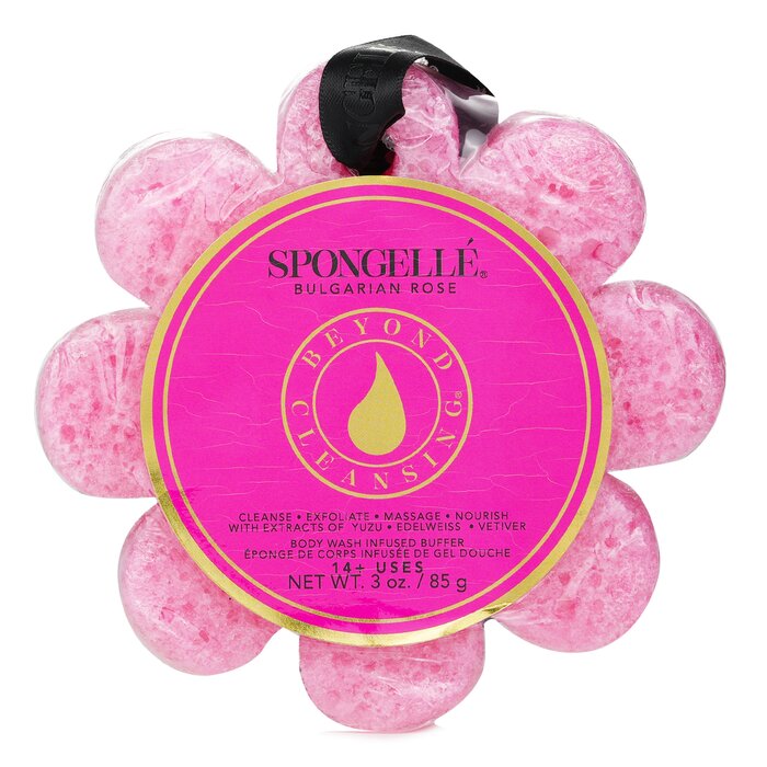 Wild Flower Soap Sponge - Bulgarian Rose (pink) - 1pc/85g