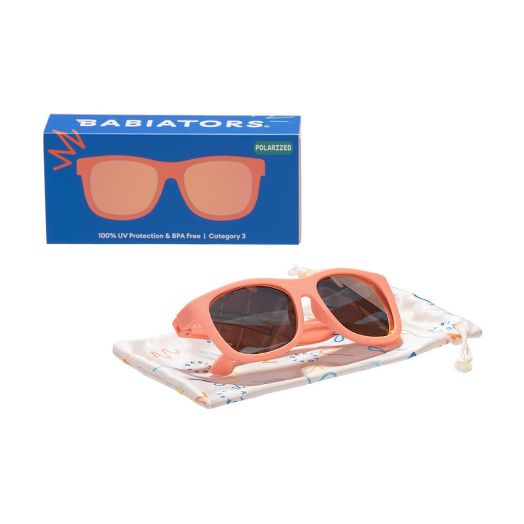 Babiators Polarised Navigator Sunglasses - Perfectly Papaya