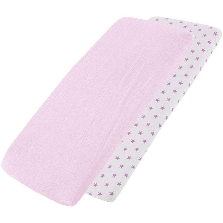 Crib Jersey Fitted Sheets 100% Cotton 40x90cm - Pack Of 4 - Fits All Models