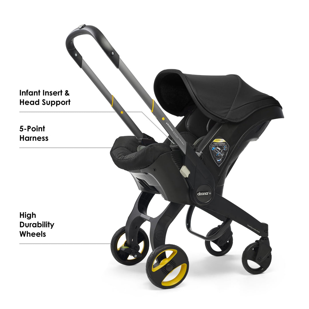 DOONA Nitro Black Car Seat & Stroller – All-in-One Travel System