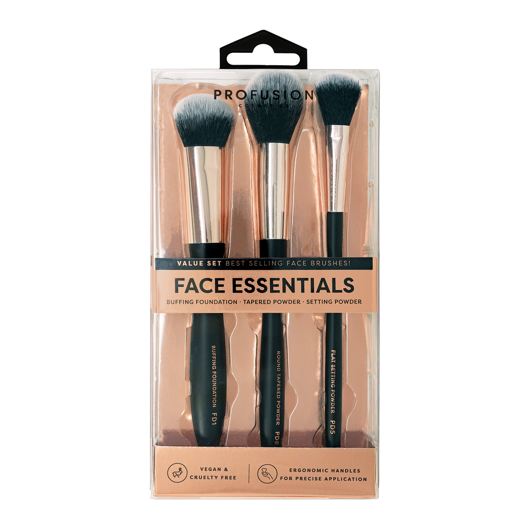 Face Essential - 3PC  Face Brush Set