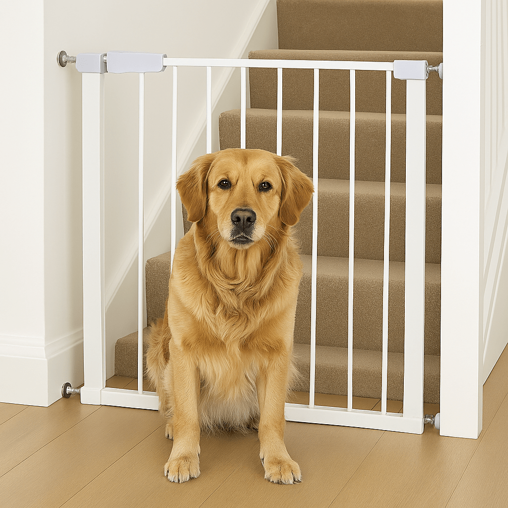 2x FYLO Baby Safety Stair Gate Pressure Fit 75-114cm Extra Wide