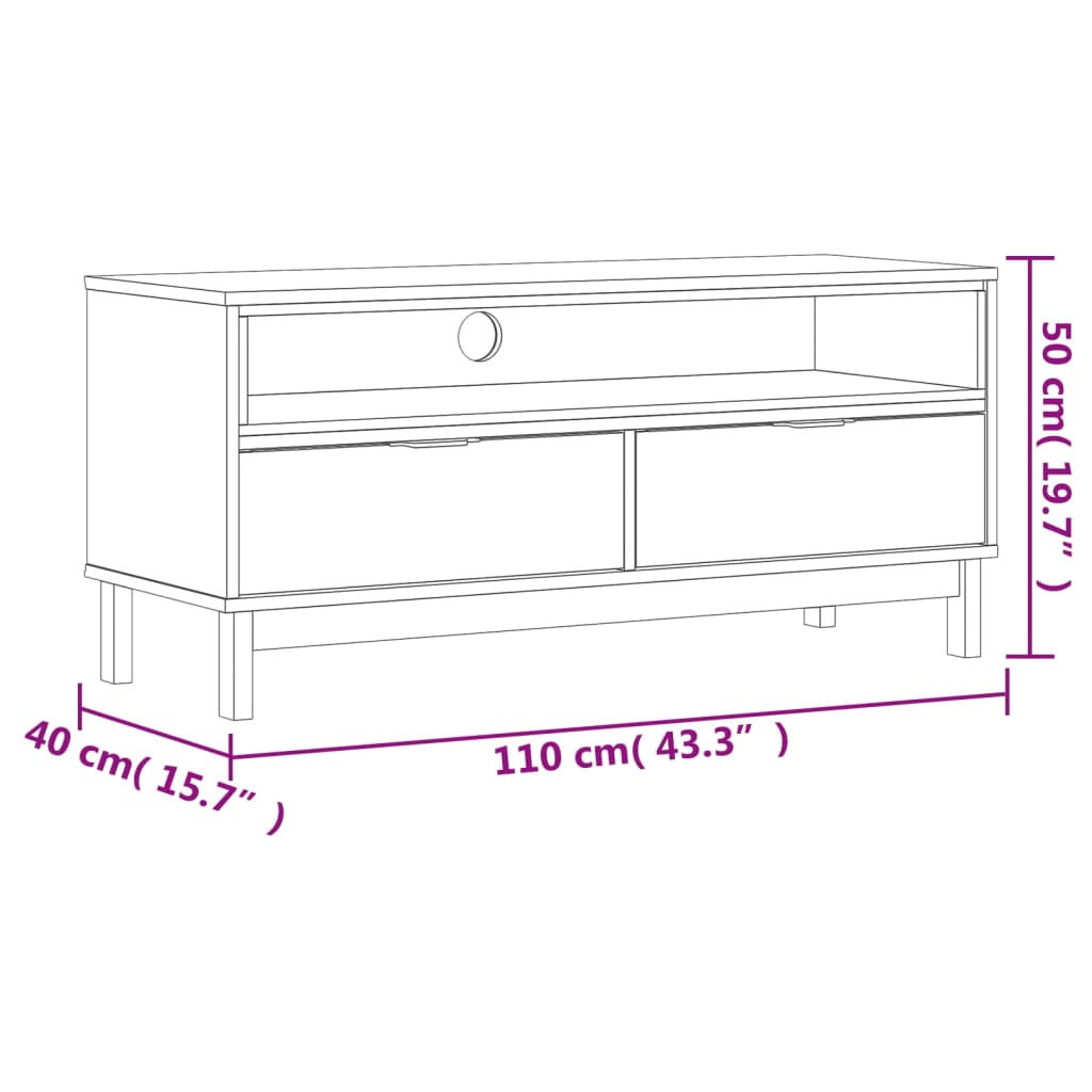 Belvik Pinewood - 110cm