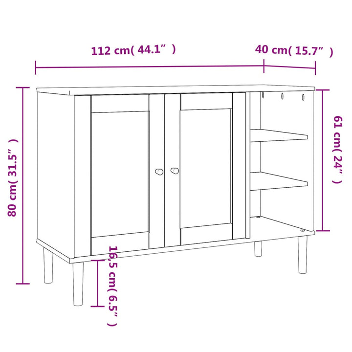 Senja Pinewood Sideboard