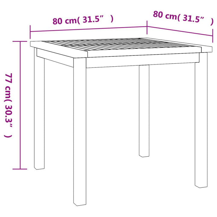 Nuril Teak Wood - 80cm