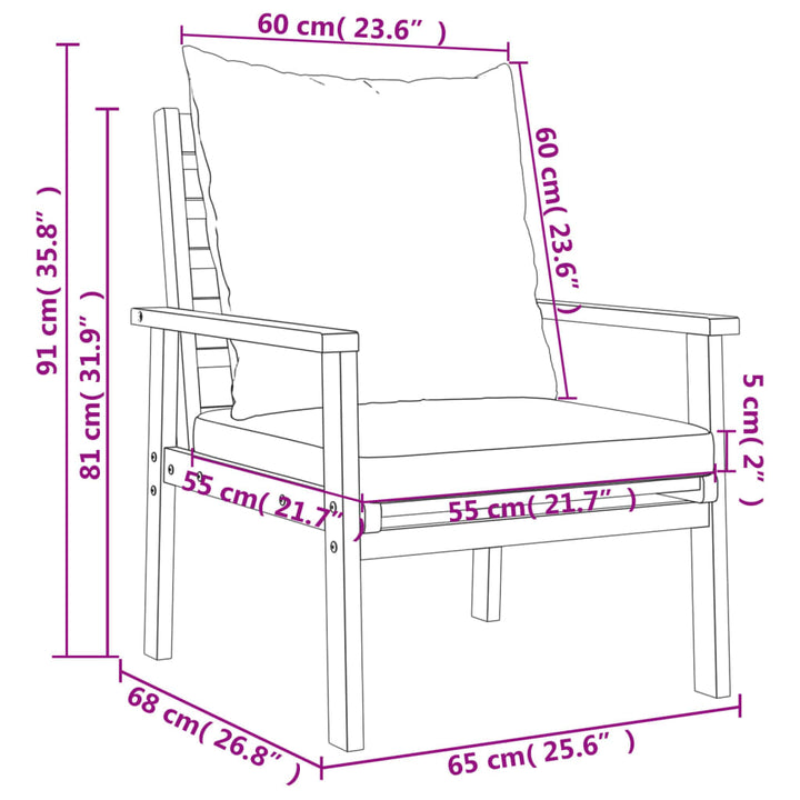 Finnek Acacia Wood - 100cm