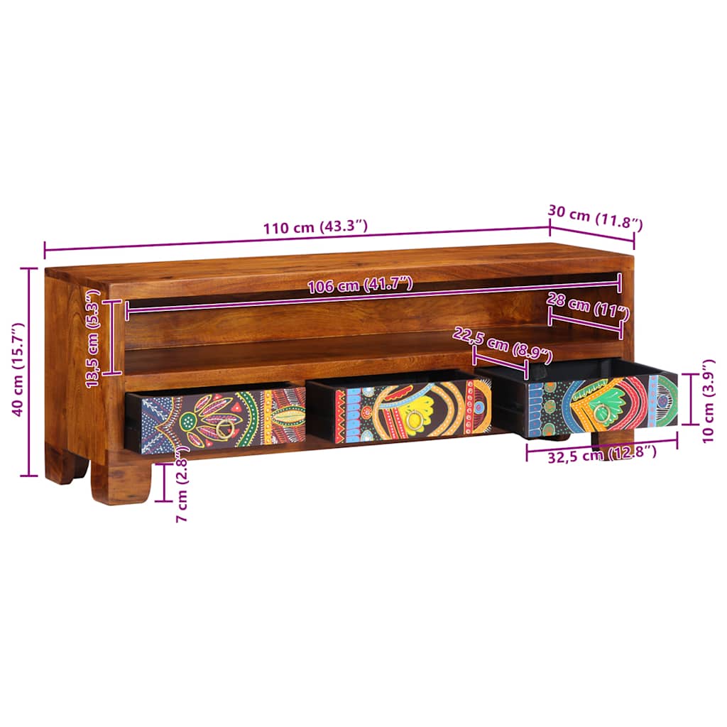 Tenvik Acacia Wood - 110cm