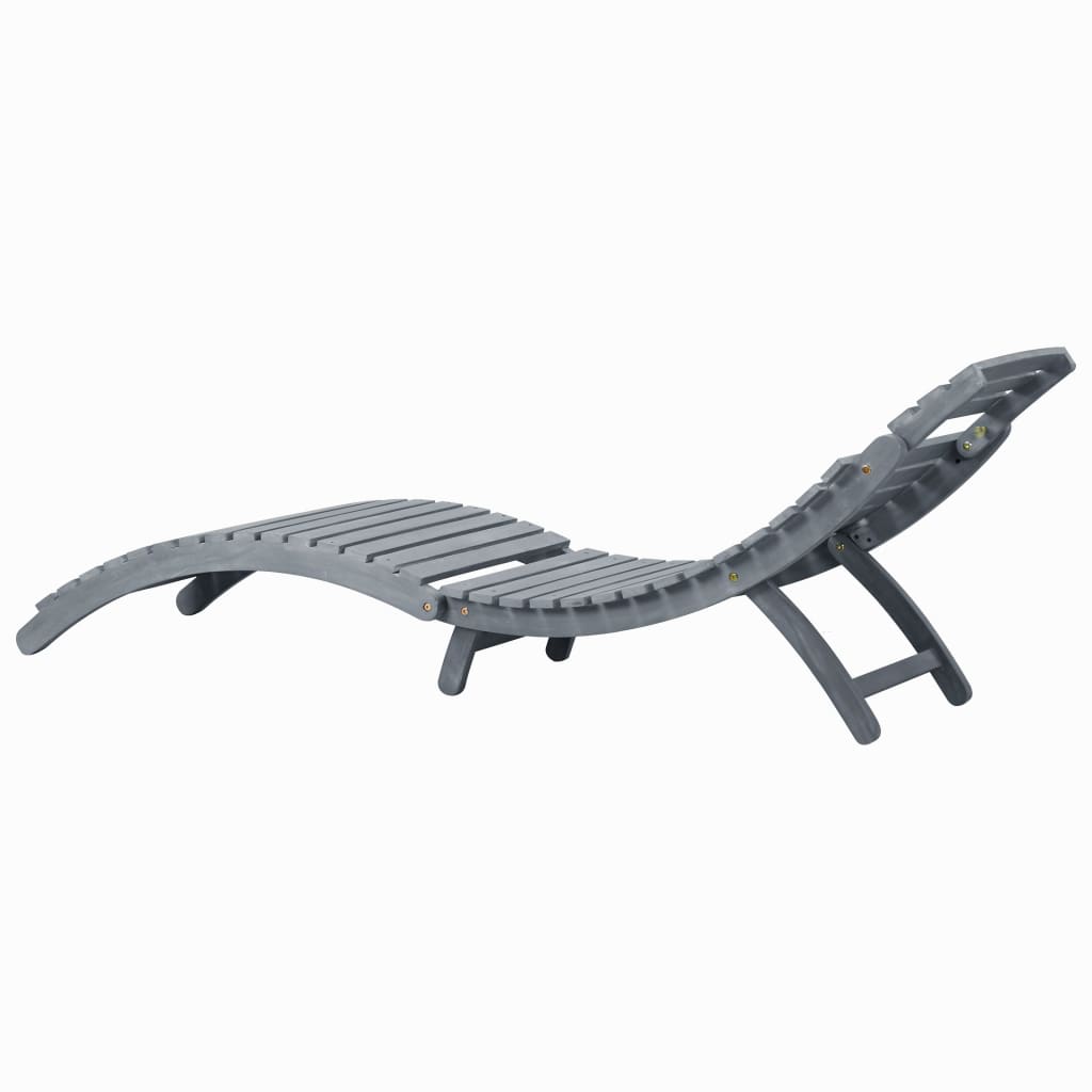 Velka Grey Acacia Wood - 190cm Foldable