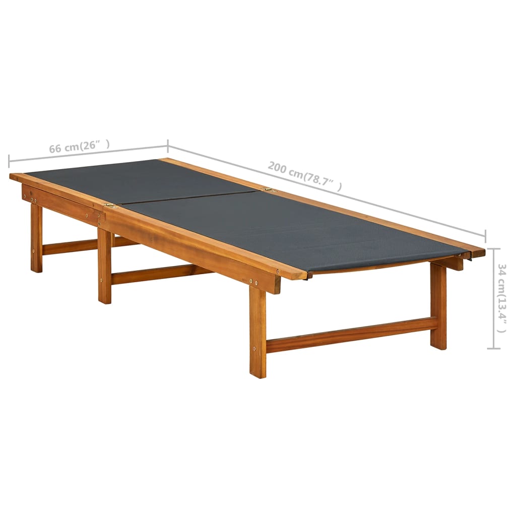 Trena Acacia Wood - 200cm