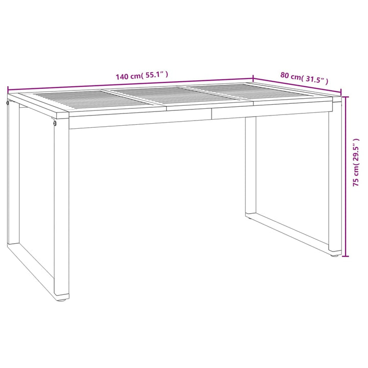 Knura Acacia Wood - 140cm