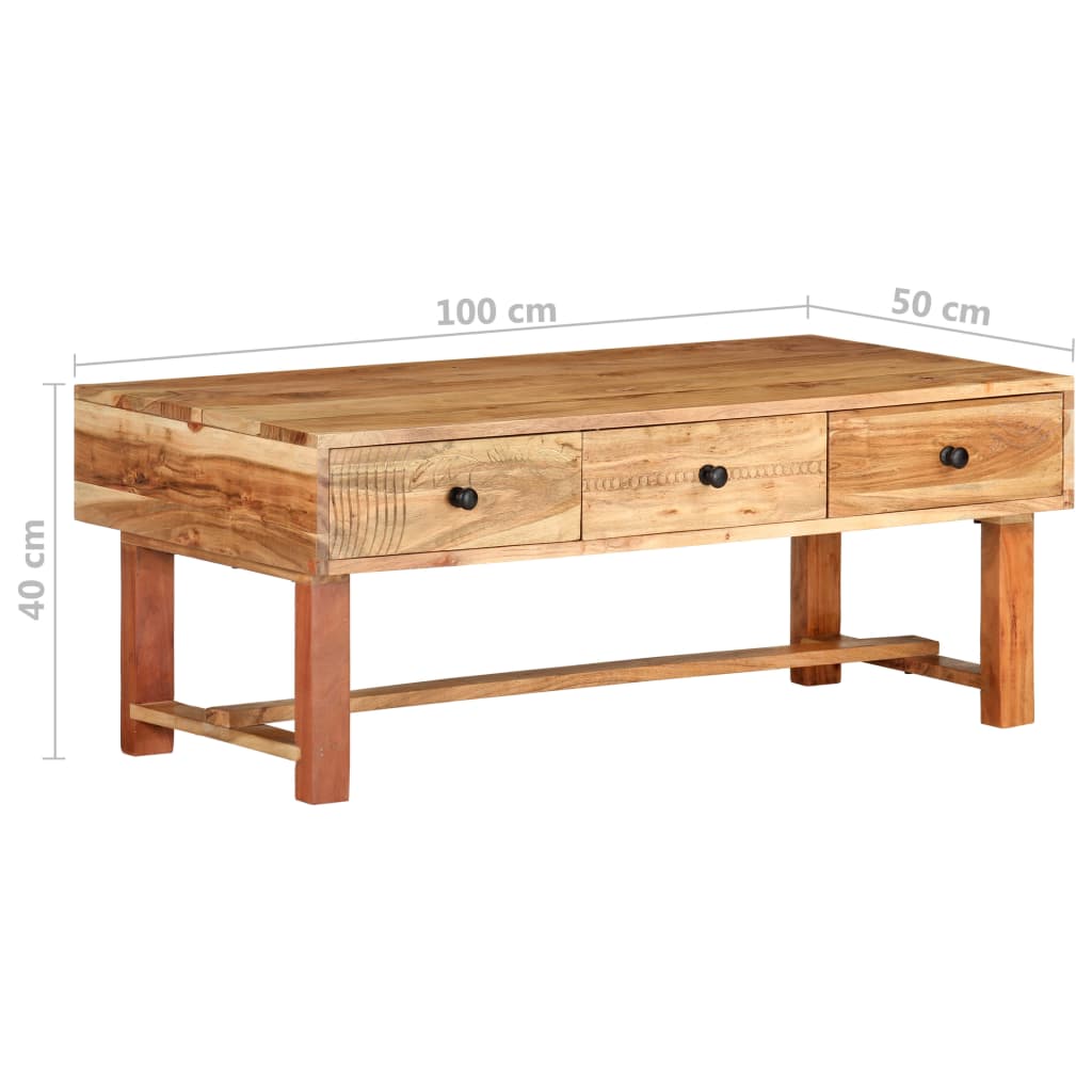 Leif Acacia Wood - 100cm