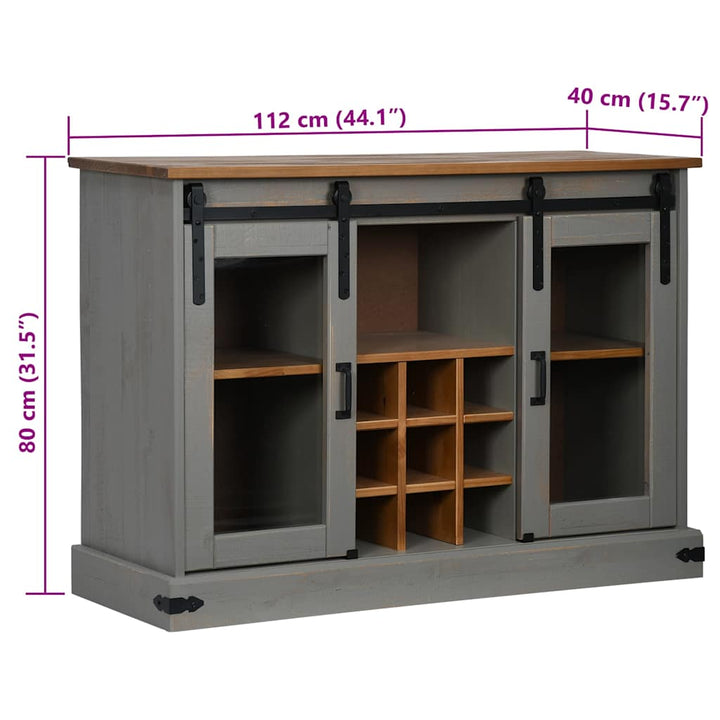 Ambrin Pinewood Sideboard