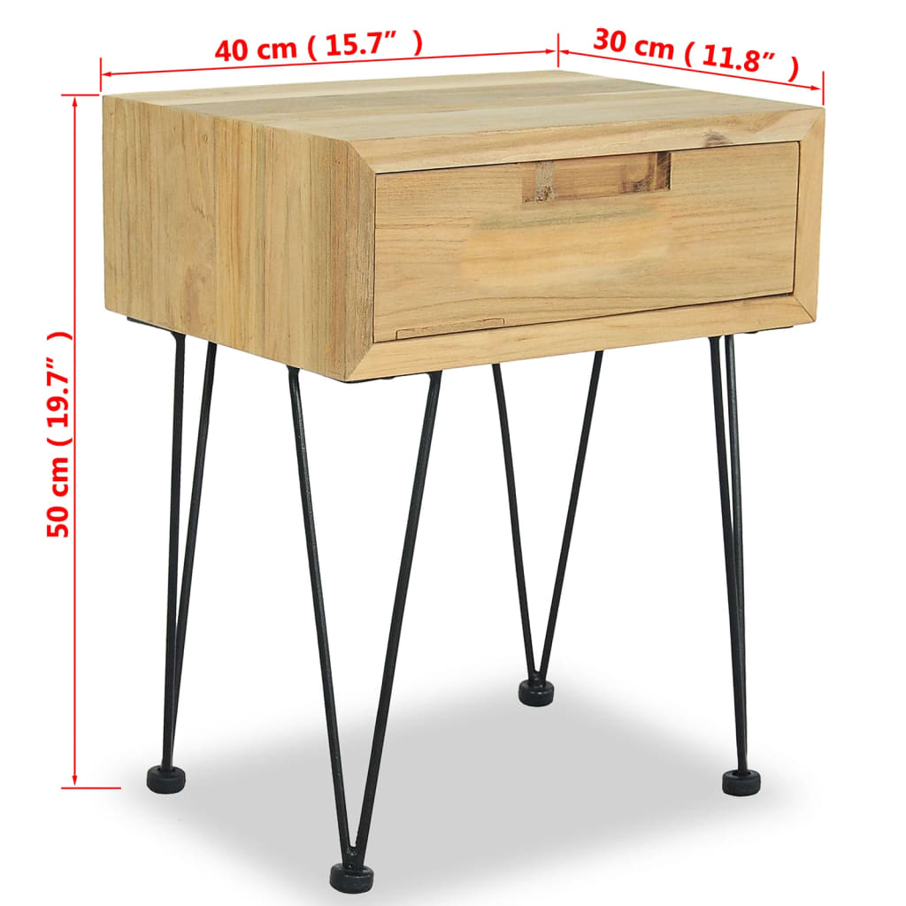Nyren Teak Wood - 40cm