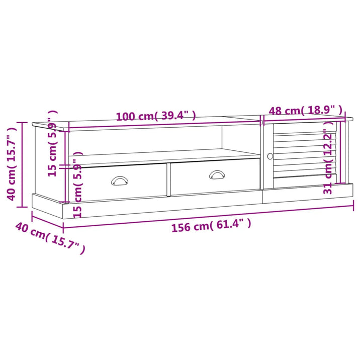 Vigo Pinewood - 156cm