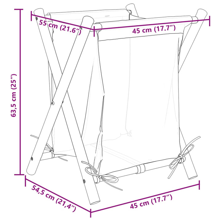 Yera Bamboo Wood - 45cm