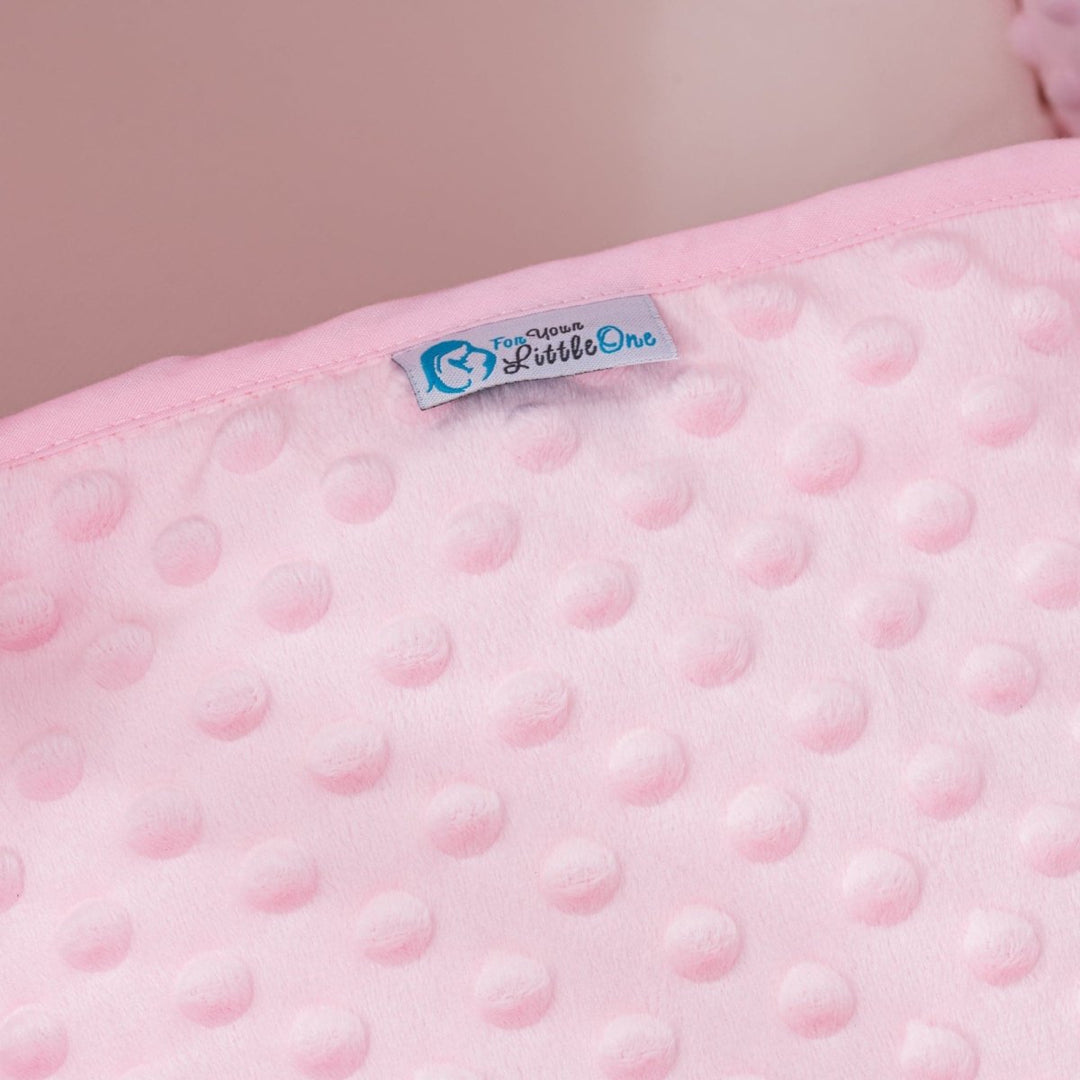 Pod Pink Dimple Moses Basket Bedding Set