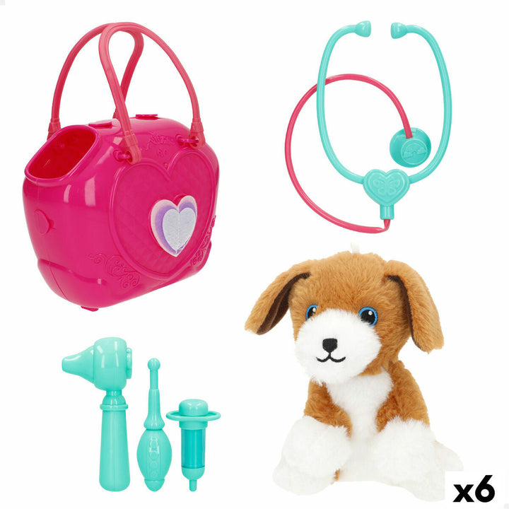 Fluffy toy Colorbaby Plush Plastic 10 x 17 x 9 cm (6 Units)